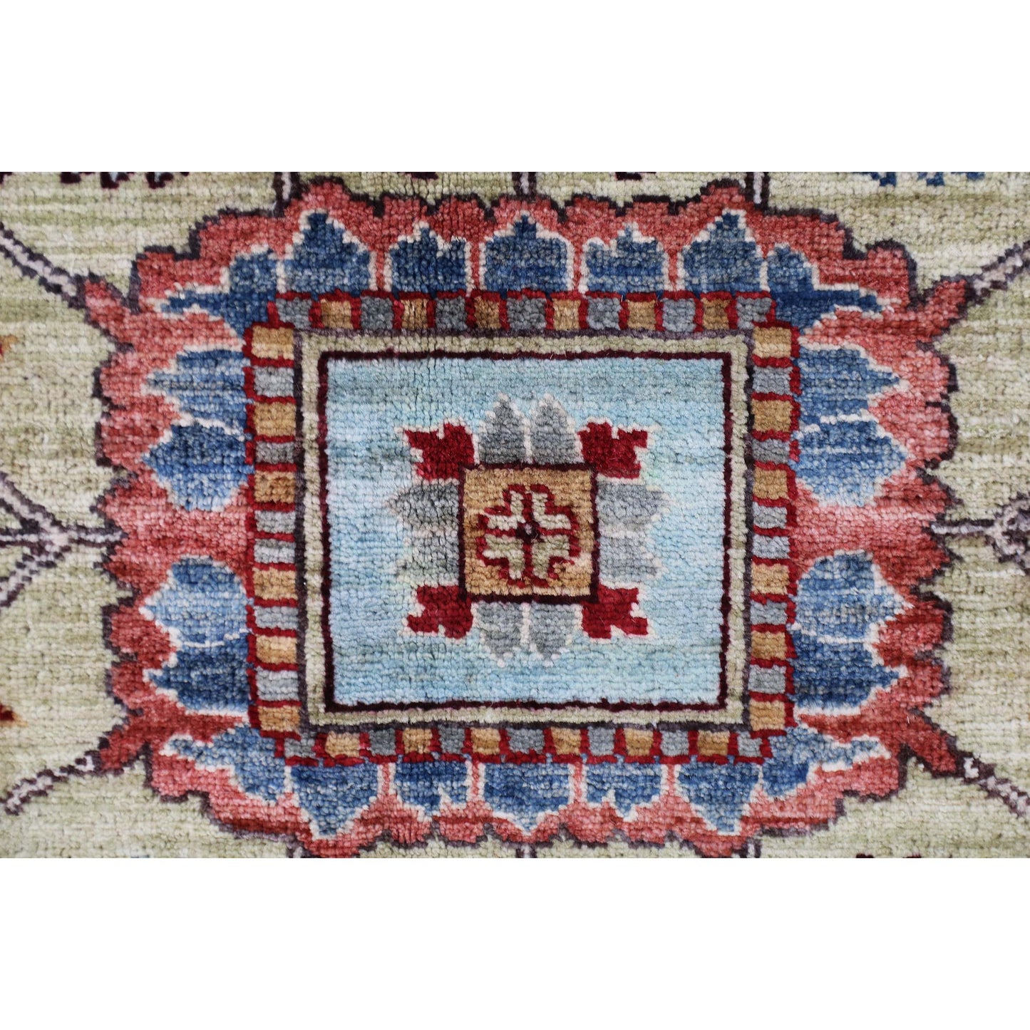 ARYANA ARYAN LIGHT GREEN / GREY 9' X 11'5"