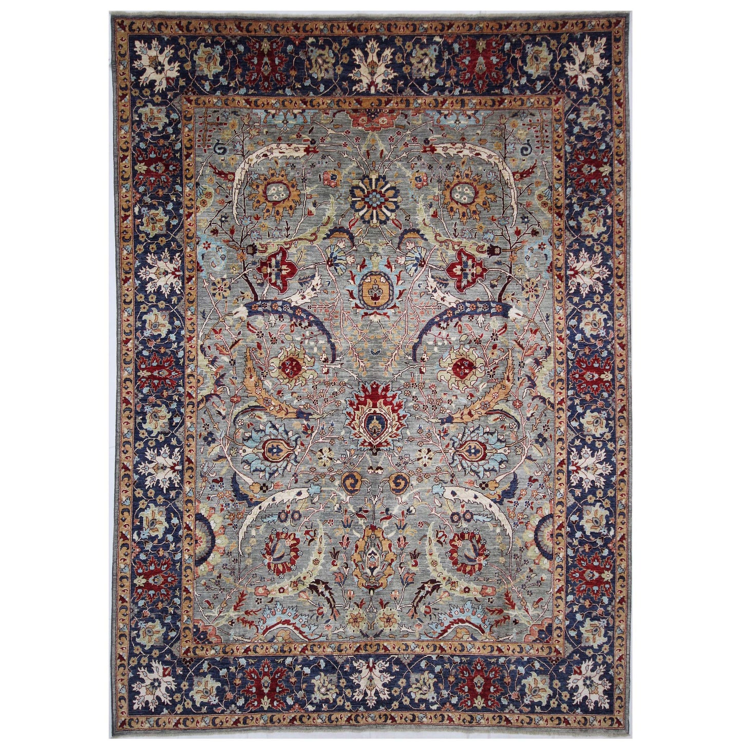ARYANA ARYAN GREY / NAVY 8'11" X 12'2"