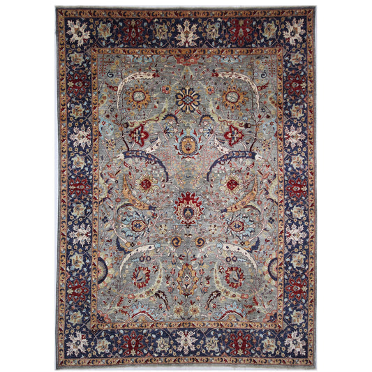 ARYANA ARYAN GREY / NAVY 8'11" X 12'2"