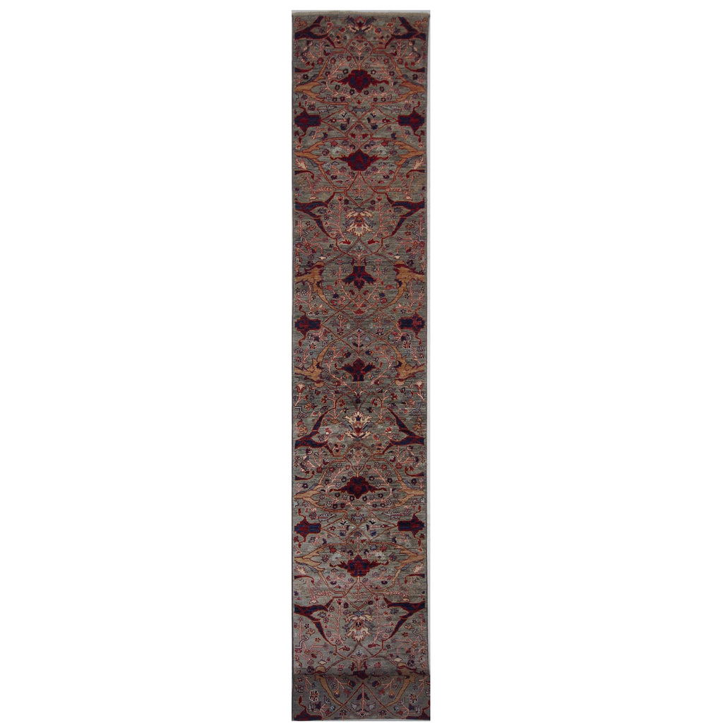 ARYANA ARYAN GREY / NAVY 2'6" X 25'3"