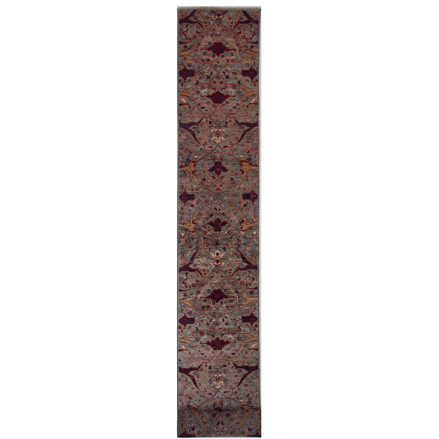 ARYANA ARYAN GREY / NAVY 2'6" X 25'3"
