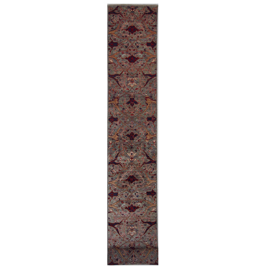 ARYANA ARYAN GREY / NAVY 2'6" X 25'3"