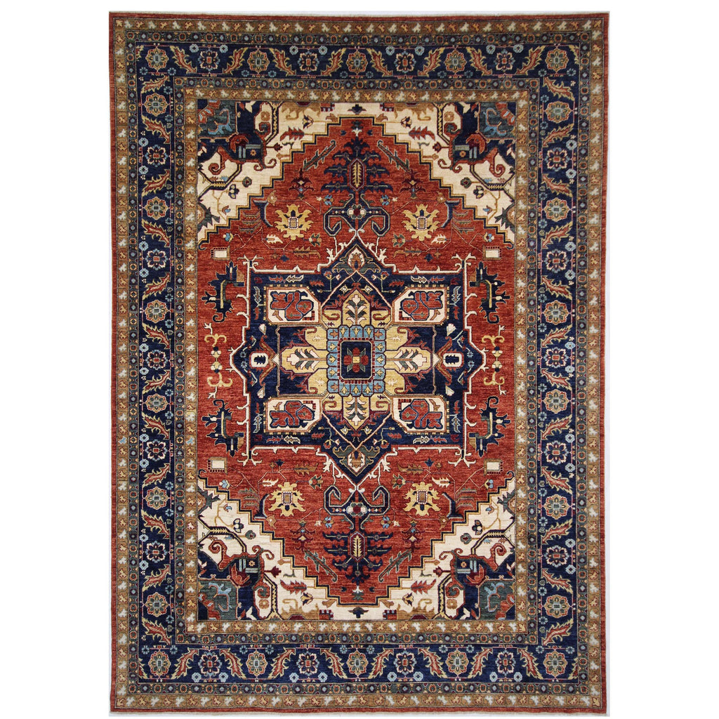 ARYANA HERIZ RED / NAVY 9'9" X 13'7"