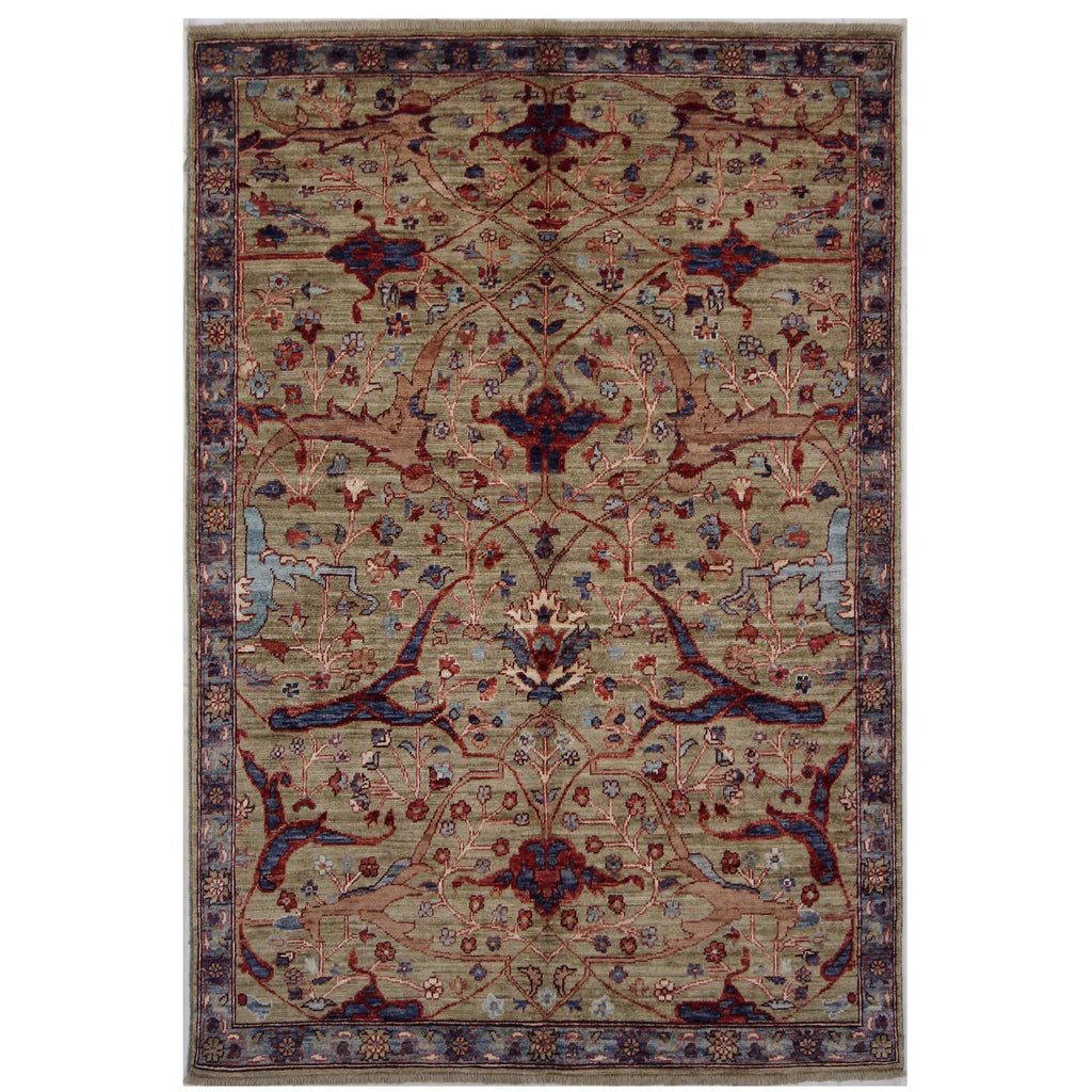 ARYANA ARYAN GREEN / BLUE 4'1" X 6'1"