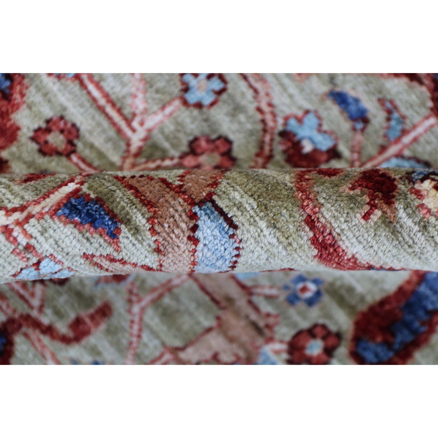 ARYANA ARYAN GREEN / BLUE 4'1" X 6'1"