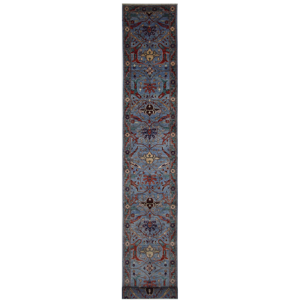 ARYANA BIJAR LIGHT BLUE / GREEN 3' X 21'8"