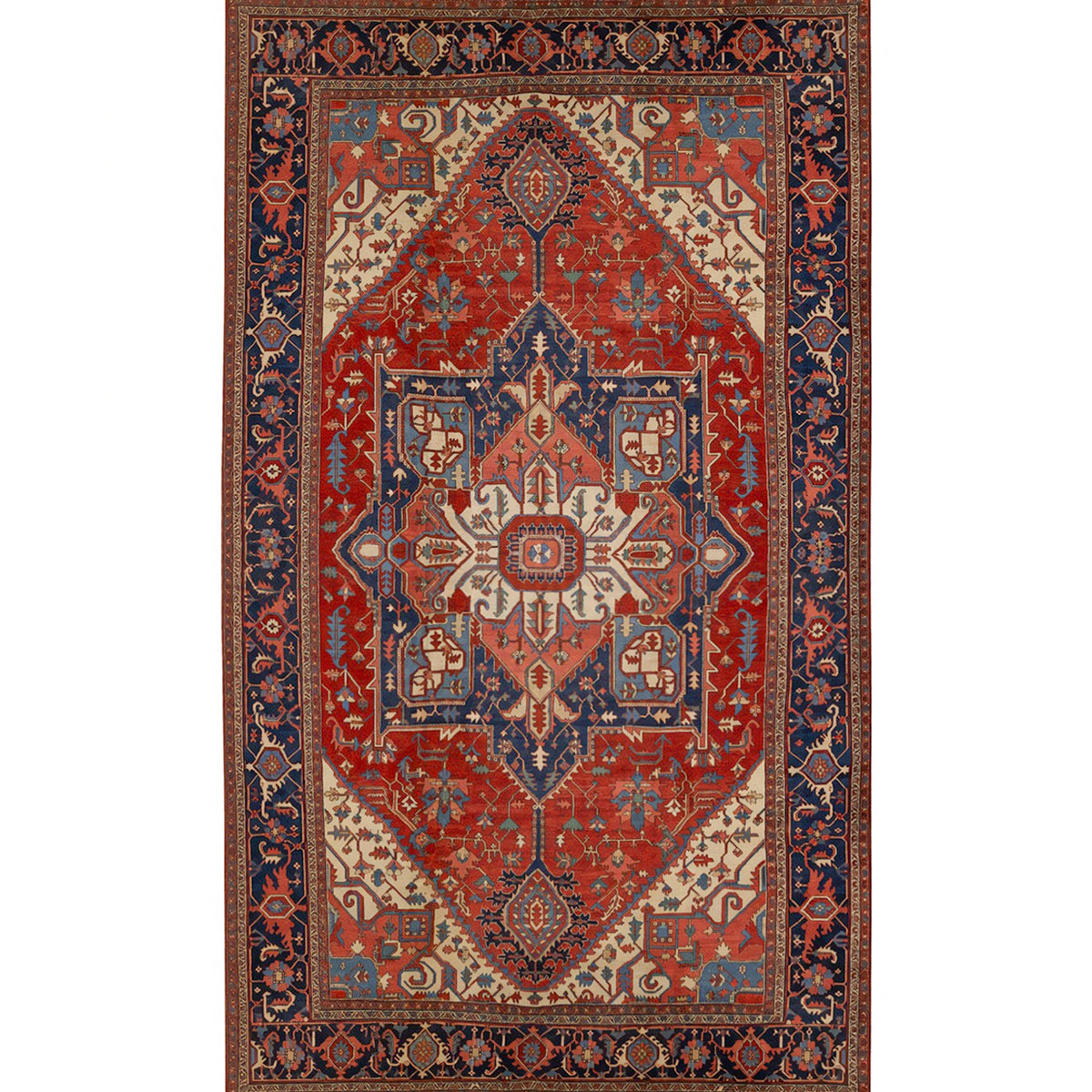 ANTIQUE PERSIAN FINE SERAPI MULTI 15'8" X 24'