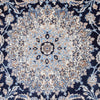 ANTIQUE PERSIAN FINE NAIM NAVY / IVORY