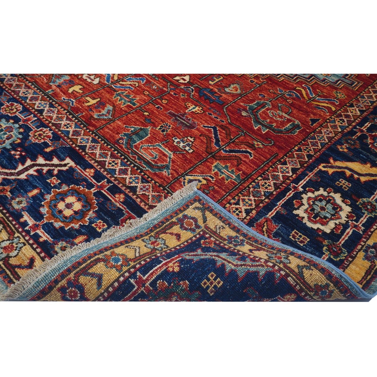 ARYANA ARYAN BLUE / RED 7'10" X 9'7"