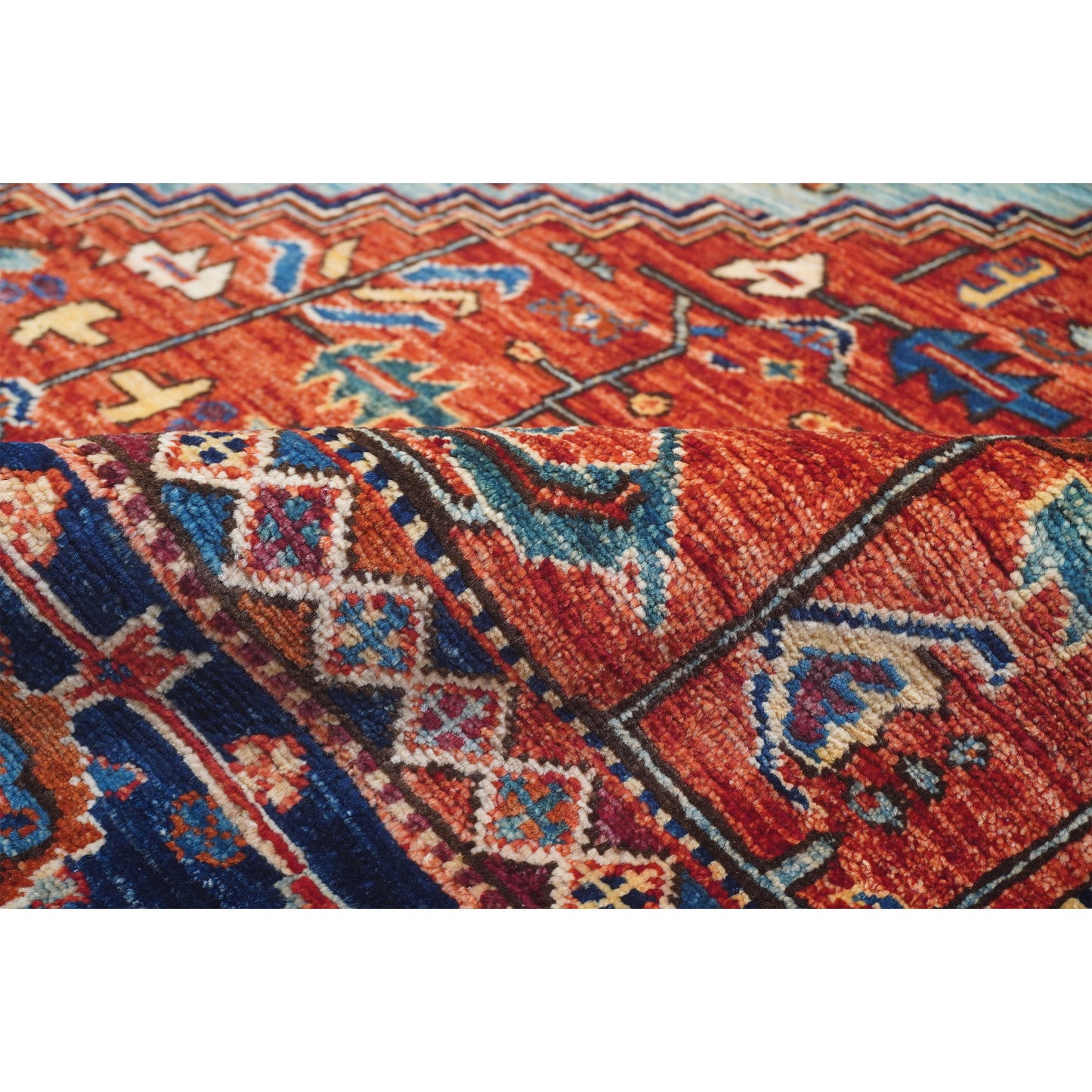ARYANA ARYAN BLUE / RED 7'10" X 9'7"