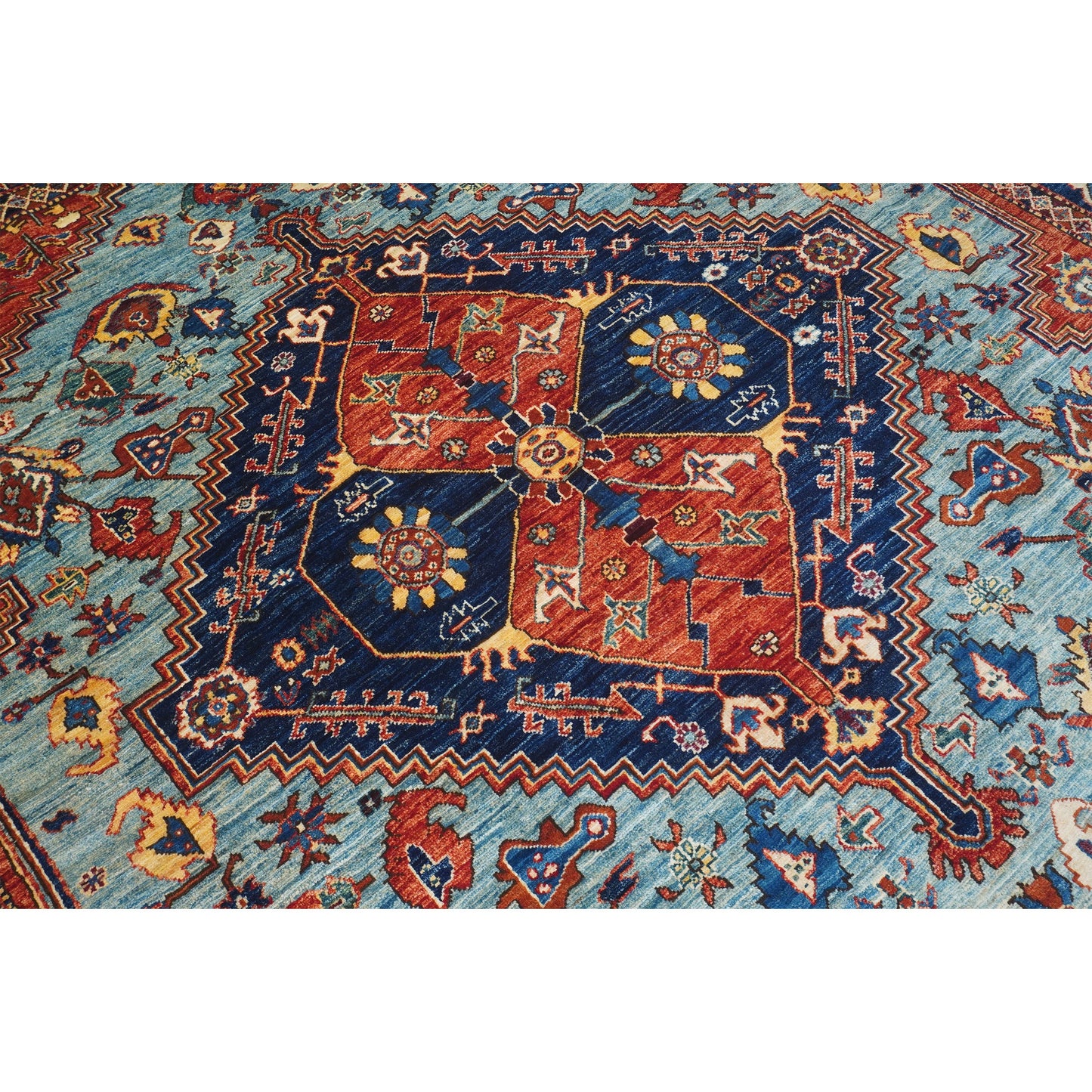 ARYANA ARYAN BLUE / RED 7'10" X 9'7"