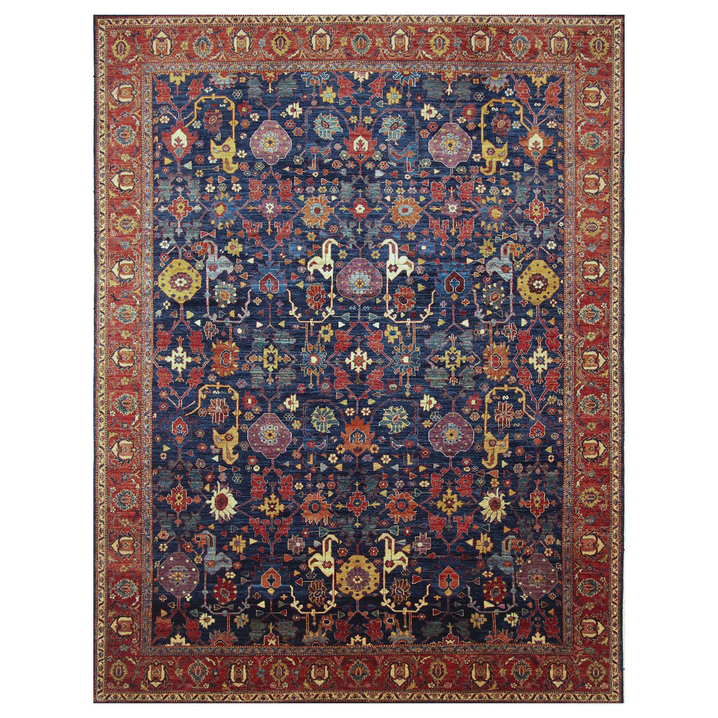 ARYANA ARYAN BLUE / RED 9' X 11'10"