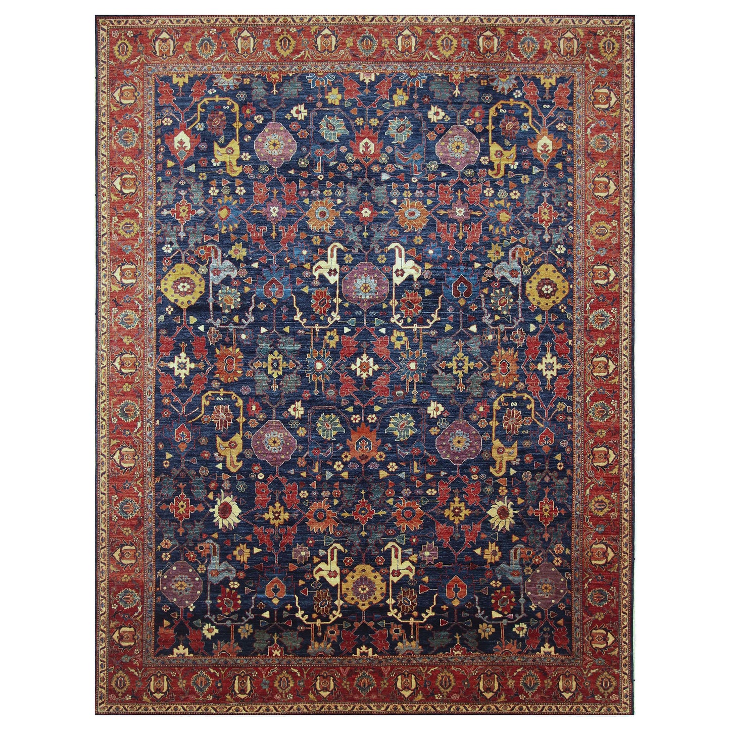 ARYANA ARYAN BLUE / RED 9' X 11'10"