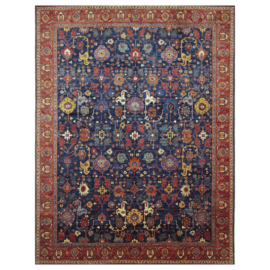 ARYANA ARYAN BLUE / RED 9' X 11'10"