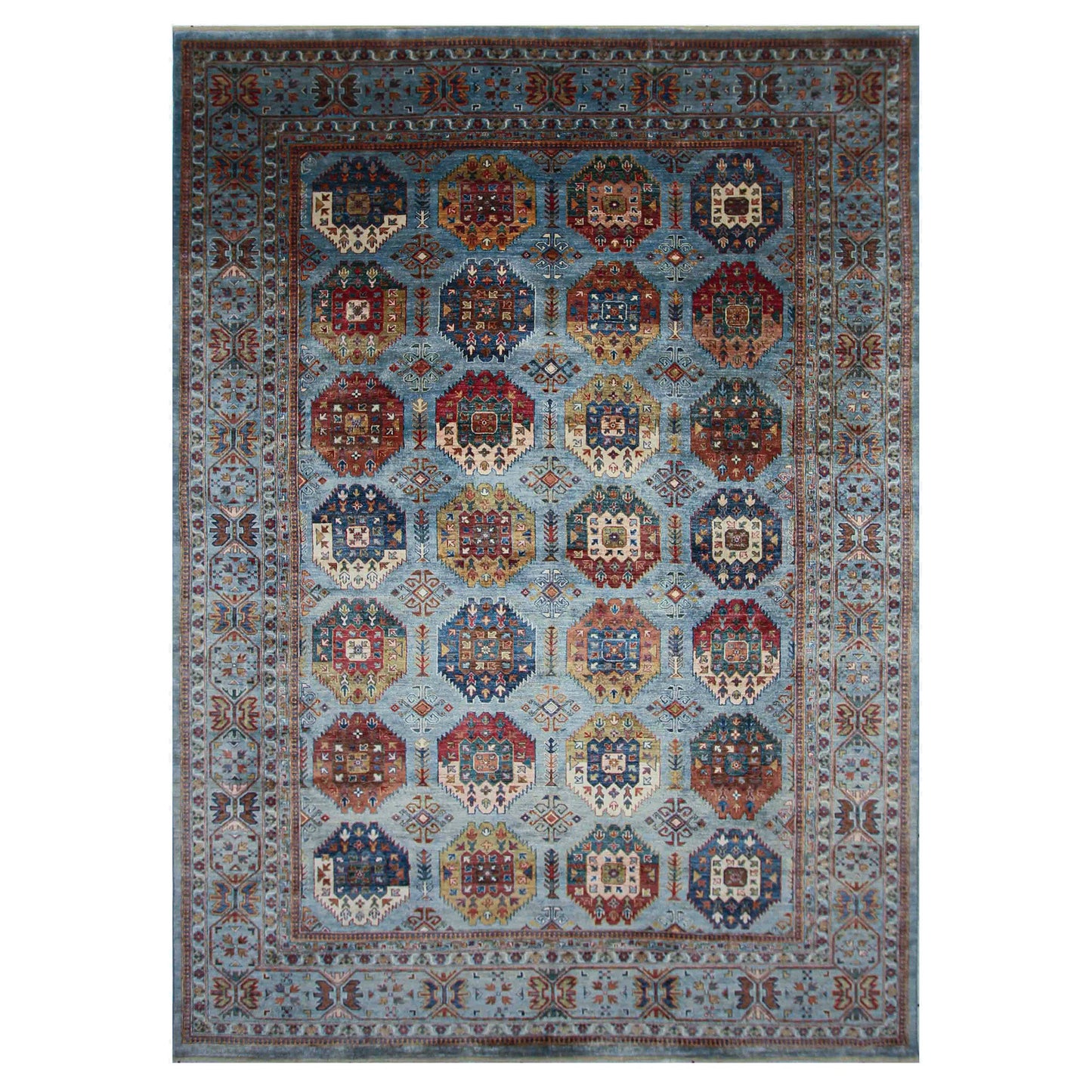 ARYANA ARYAN LIGHT BLUE / MULTI 8'9" X 12'1"