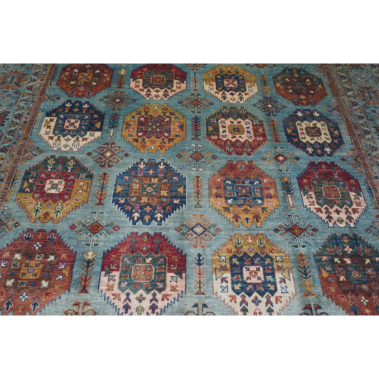 ARYANA ARYAN LIGHT BLUE / MULTI 8'9" X 12'1"