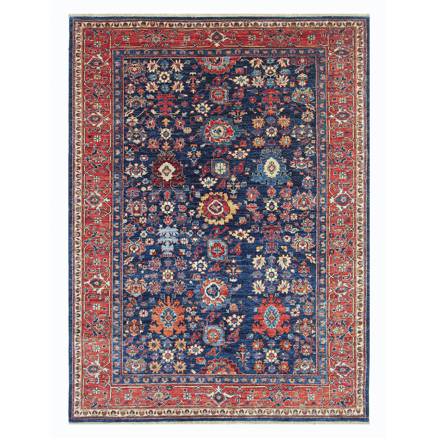ARYANA SAMAR BLUE / RED 5'11" X 8'