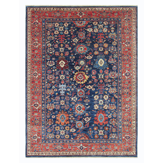 ARYANA SAMAR BLUE / RED 5'11" X 8'