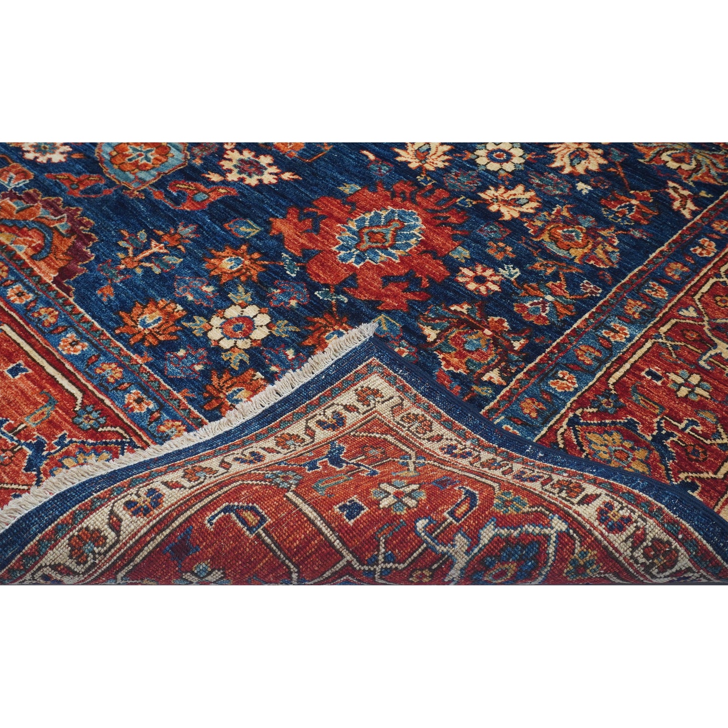 ARYANA SAMAR BLUE / RED 5'11" X 8'
