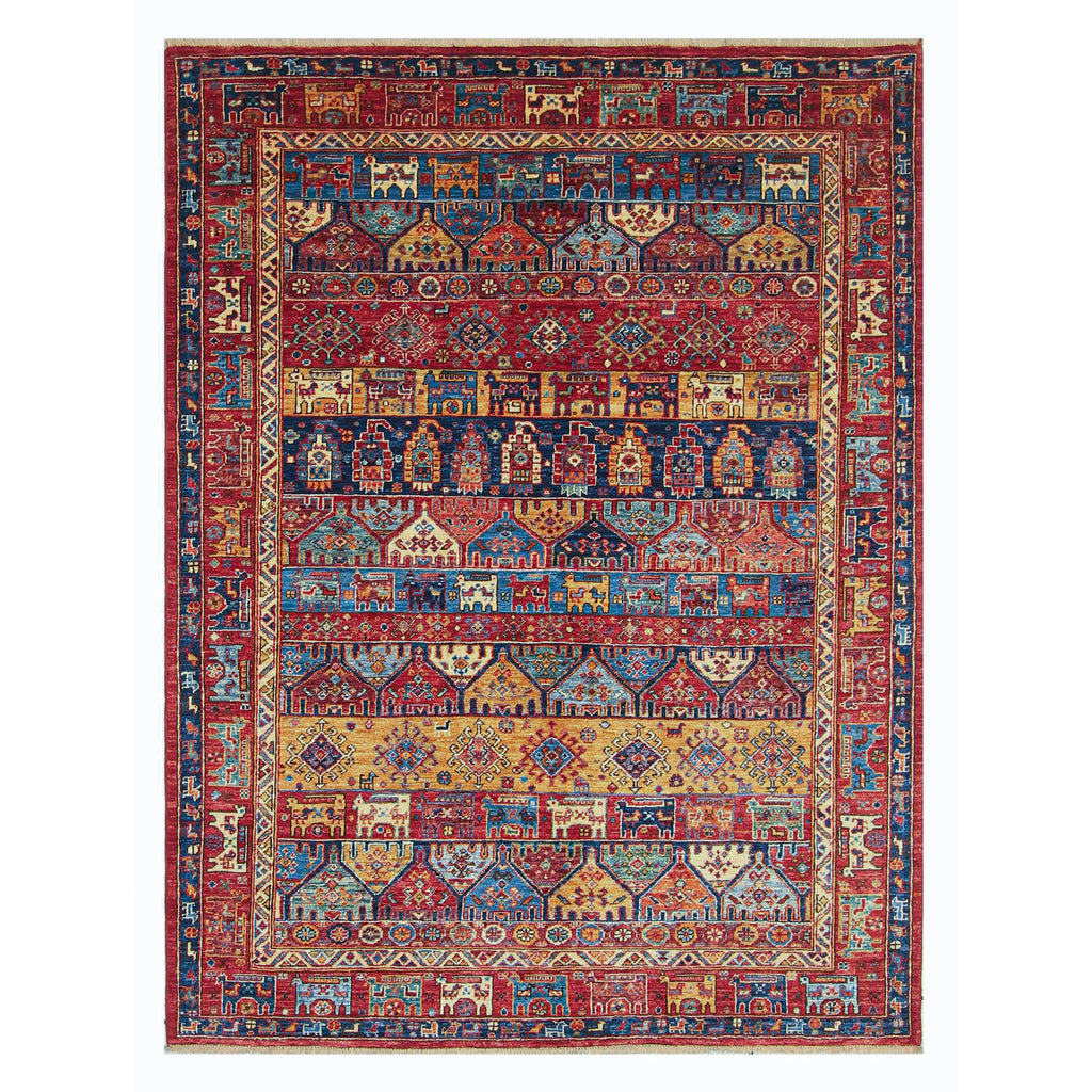 ARYANA ARYAN RED / MULTI 4'11" X 6'7"