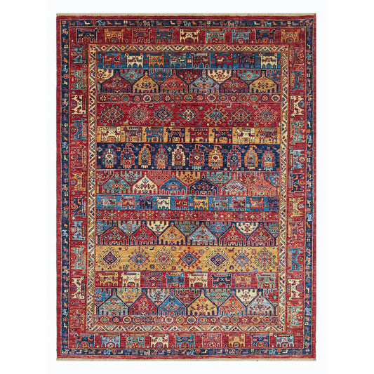 ARYANA ARYAN RED / MULTI 4'11" X 6'7"