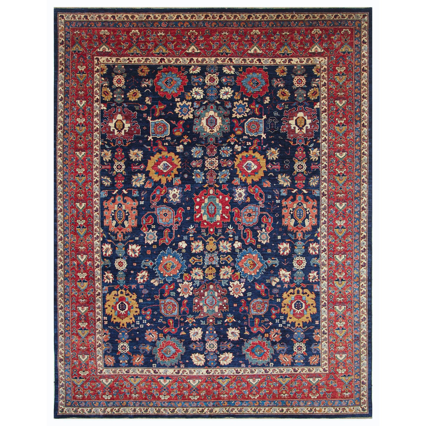 ARYANA ARYAN BLUE / RED 8'10" X 11'6"