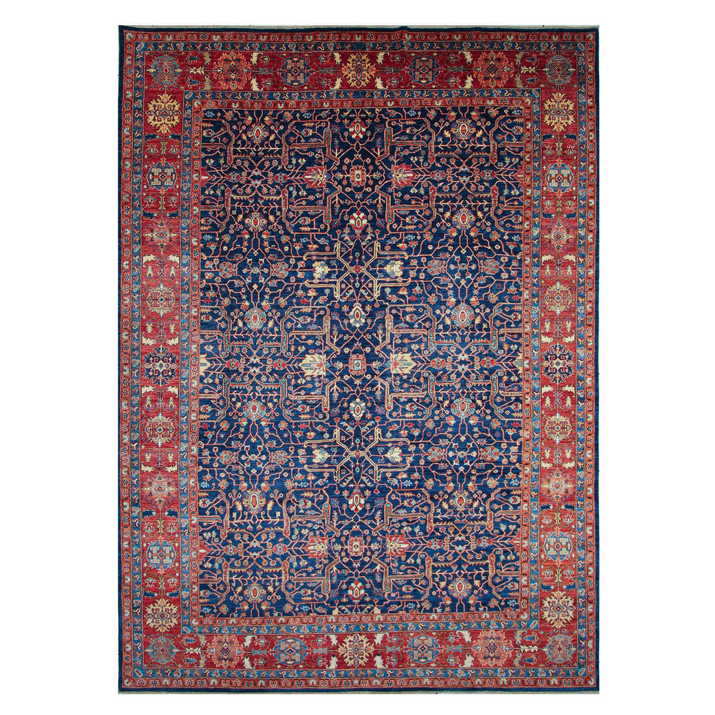 ARYANA ARYAN BLUE / RED 9'10" X 13'8"