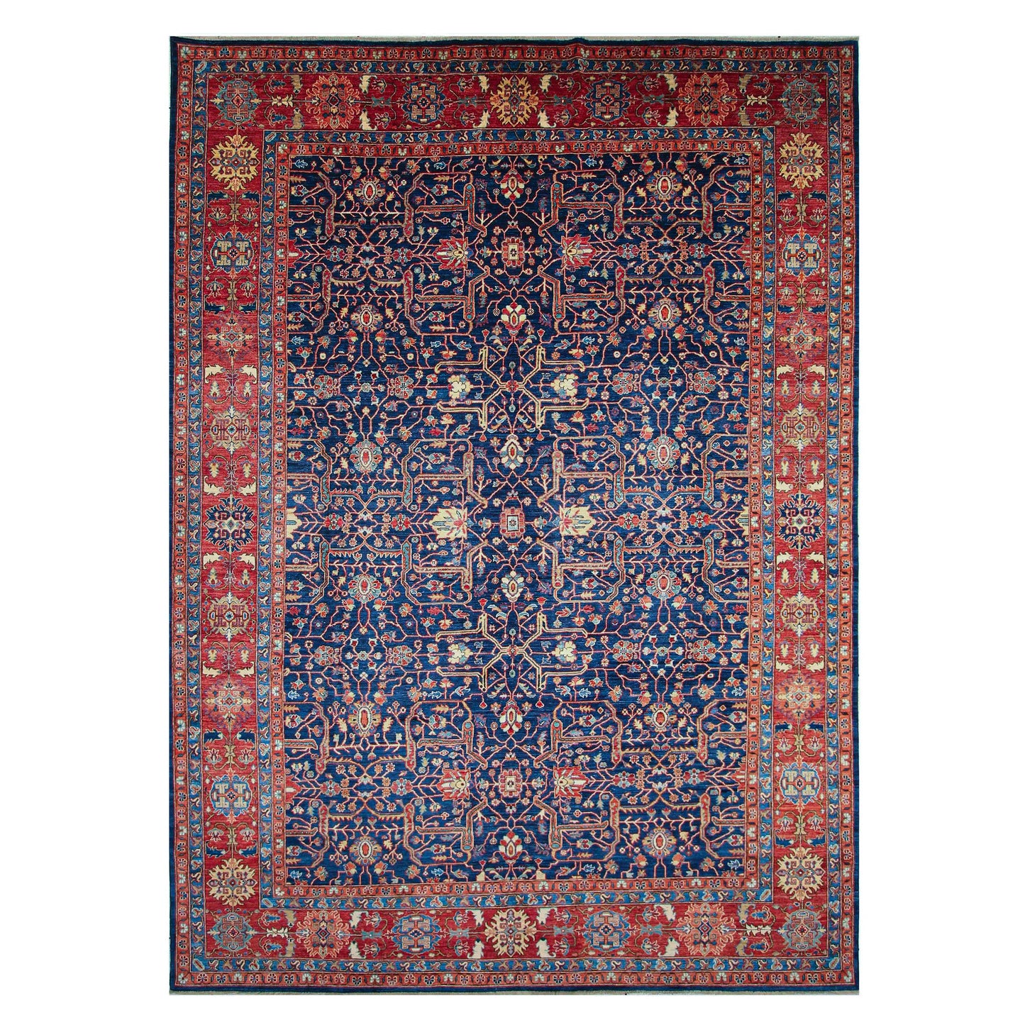 ARYANA ARYAN BLUE / RED 9'10" X 13'8"