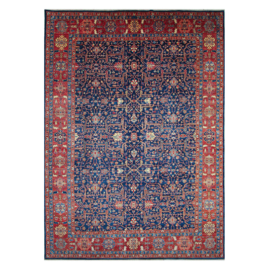 ARYANA ARYAN BLUE / RED 9'10" X 13'8"