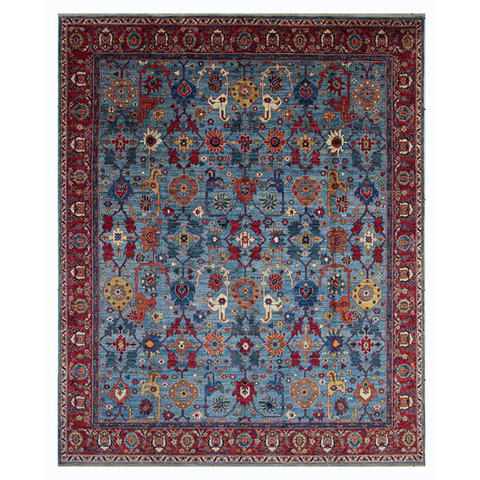 ARYANA ARYAN BLUE / RED 8' X 9'11"