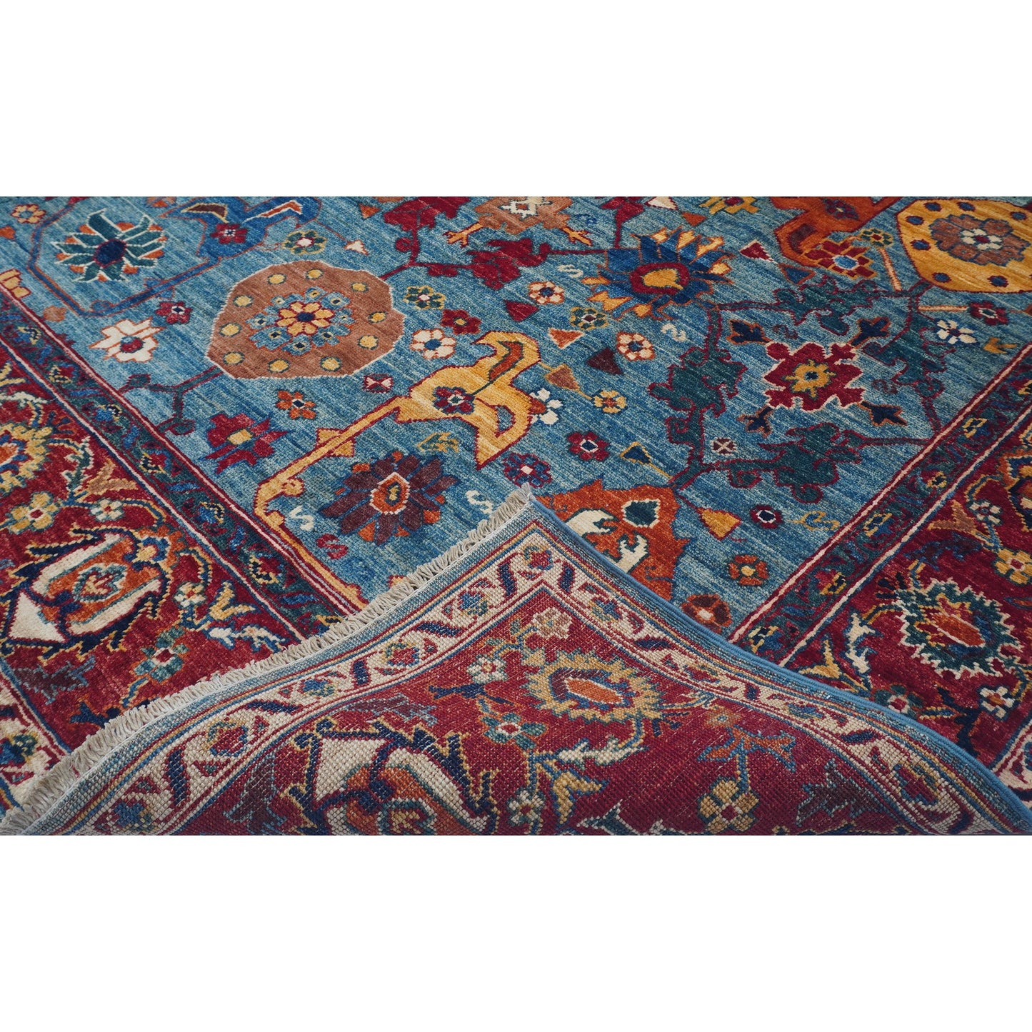 ARYANA ARYAN BLUE / RED 8' X 9'11"