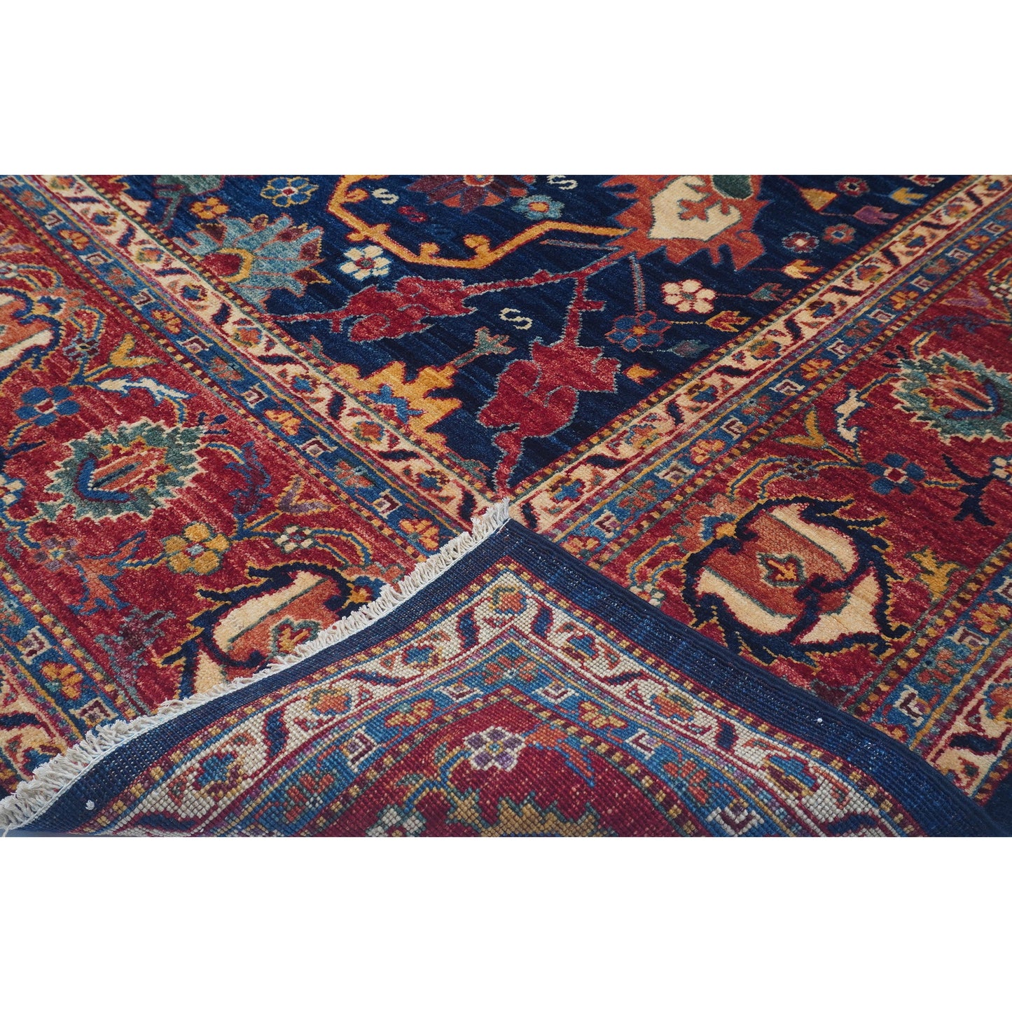 ARYANA ARYAN BLUE / RED 9'6" X 13'9"