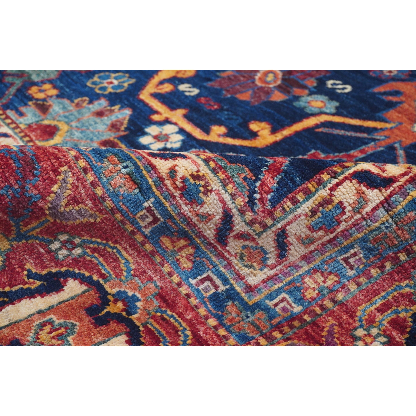 ARYANA ARYAN BLUE / RED 9'6" X 13'9"