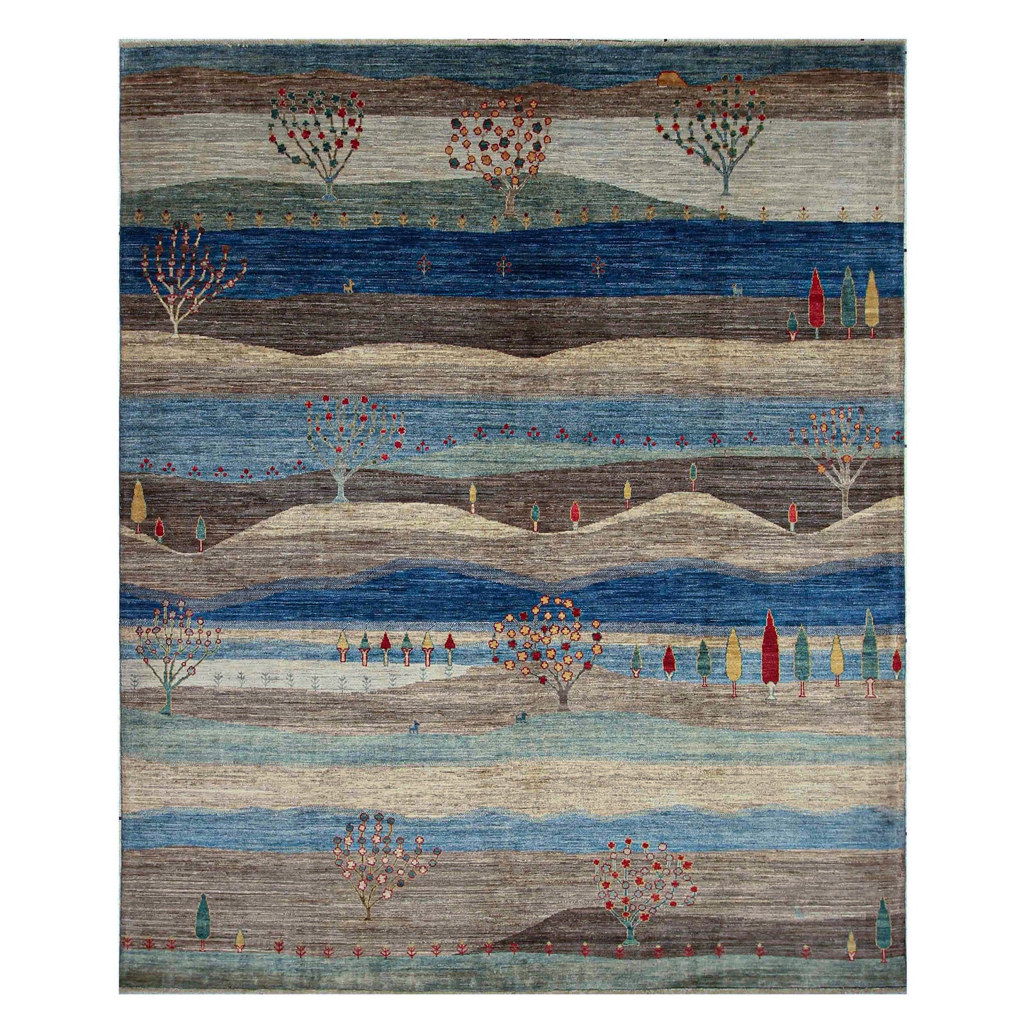 ARYANA GABEH BLUE / MULTI 8' X 9'8"