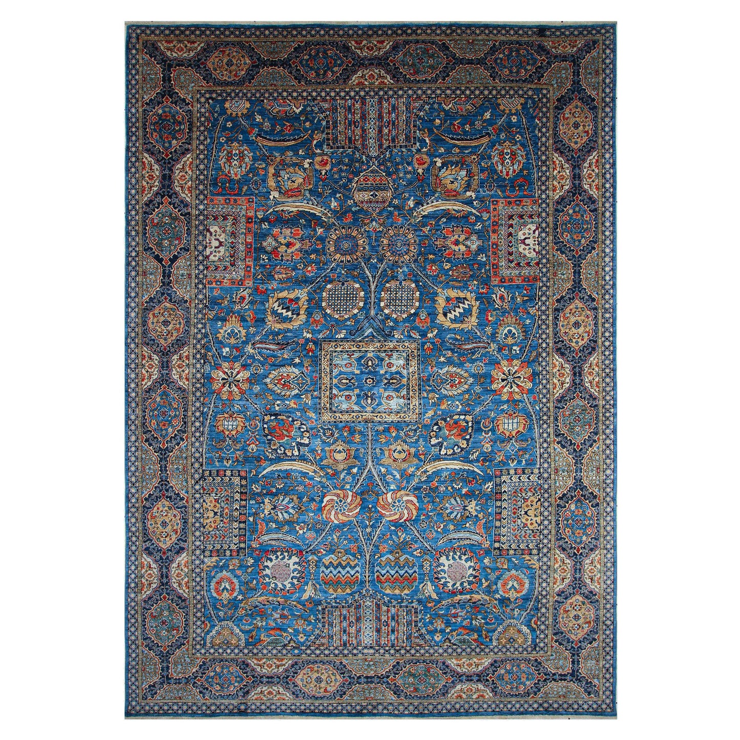 ARYANA ARYAN BLUE / WHITE 9'8" X 13'7"