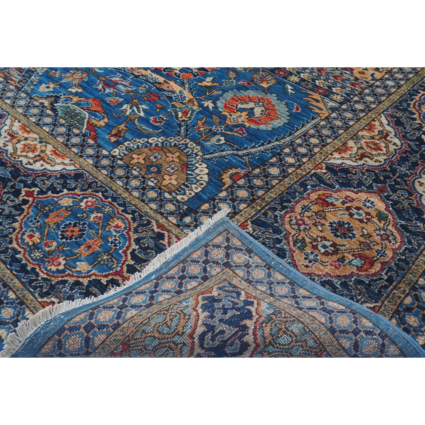 ARYANA ARYAN BLUE / WHITE 9'8" X 13'7"