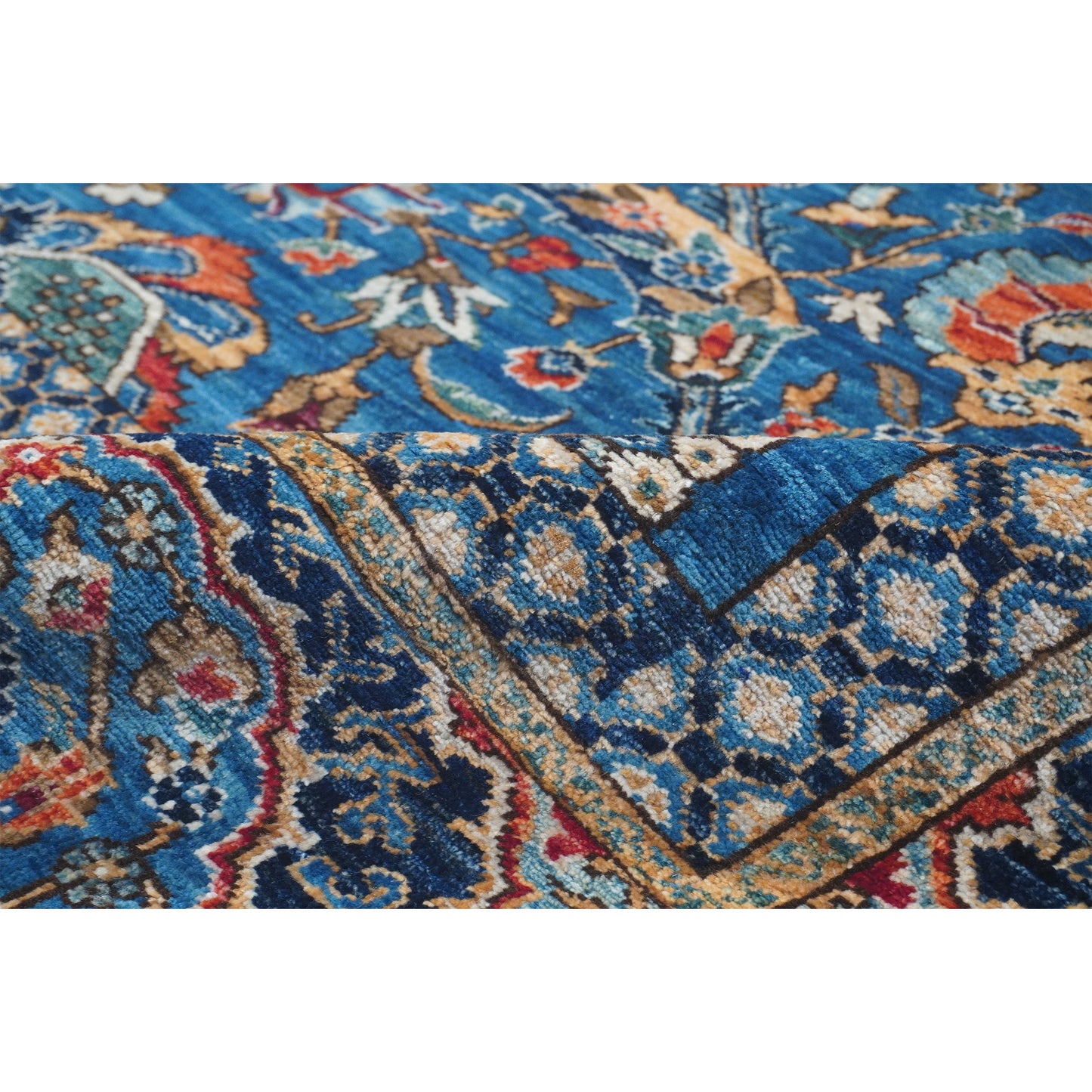 ARYANA ARYAN BLUE / WHITE 9'8" X 13'7"