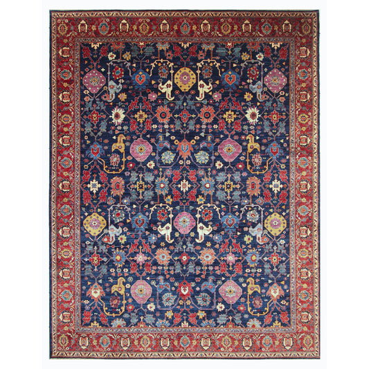 ARYANA ARYAN BLUE / RED 9' X 11'8"
