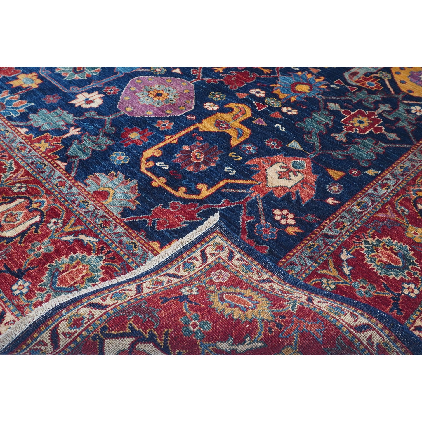ARYANA ARYAN BLUE / RED 9' X 11'8"