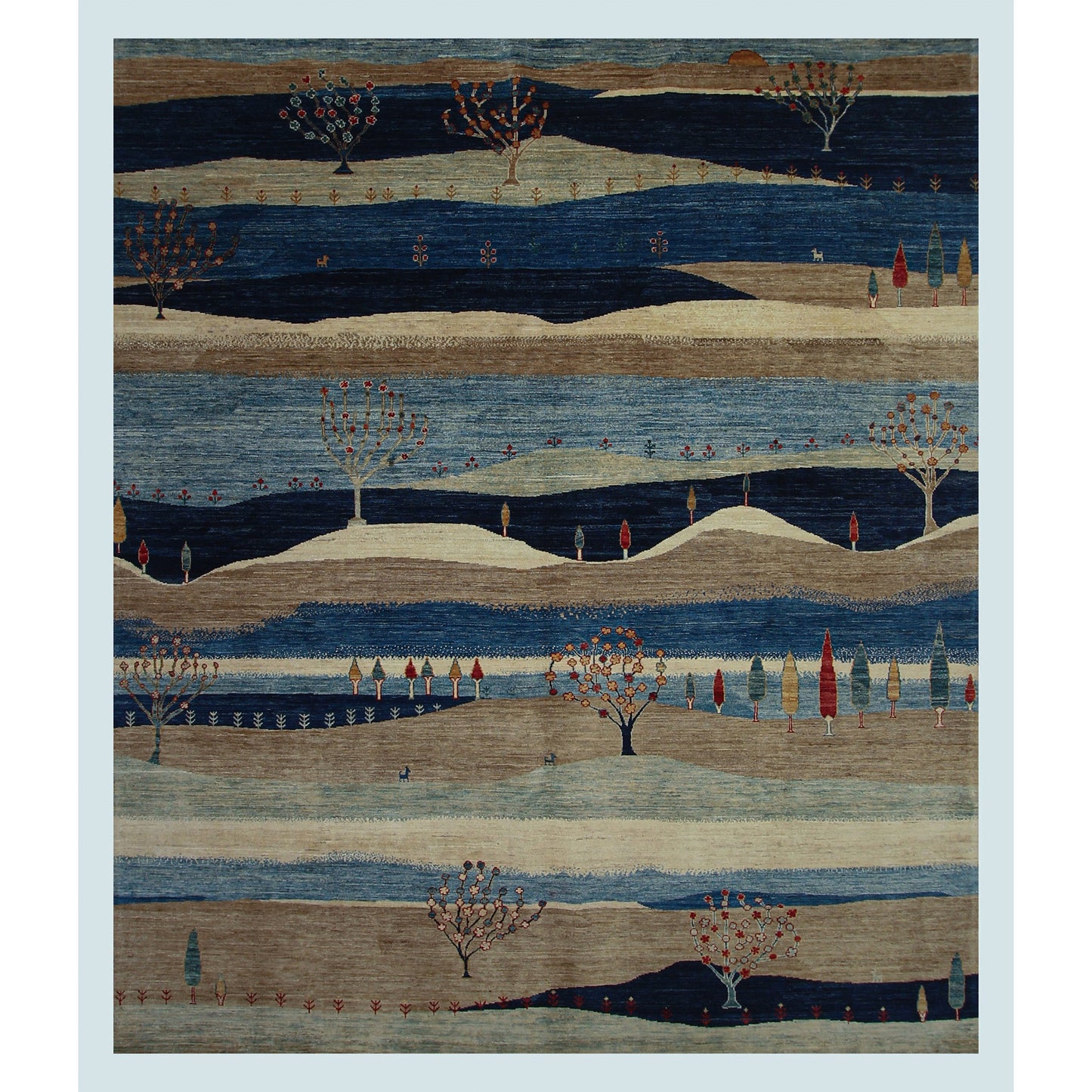 ARYANA GABEH BLUE / MULTI 8'3" X 9'8"