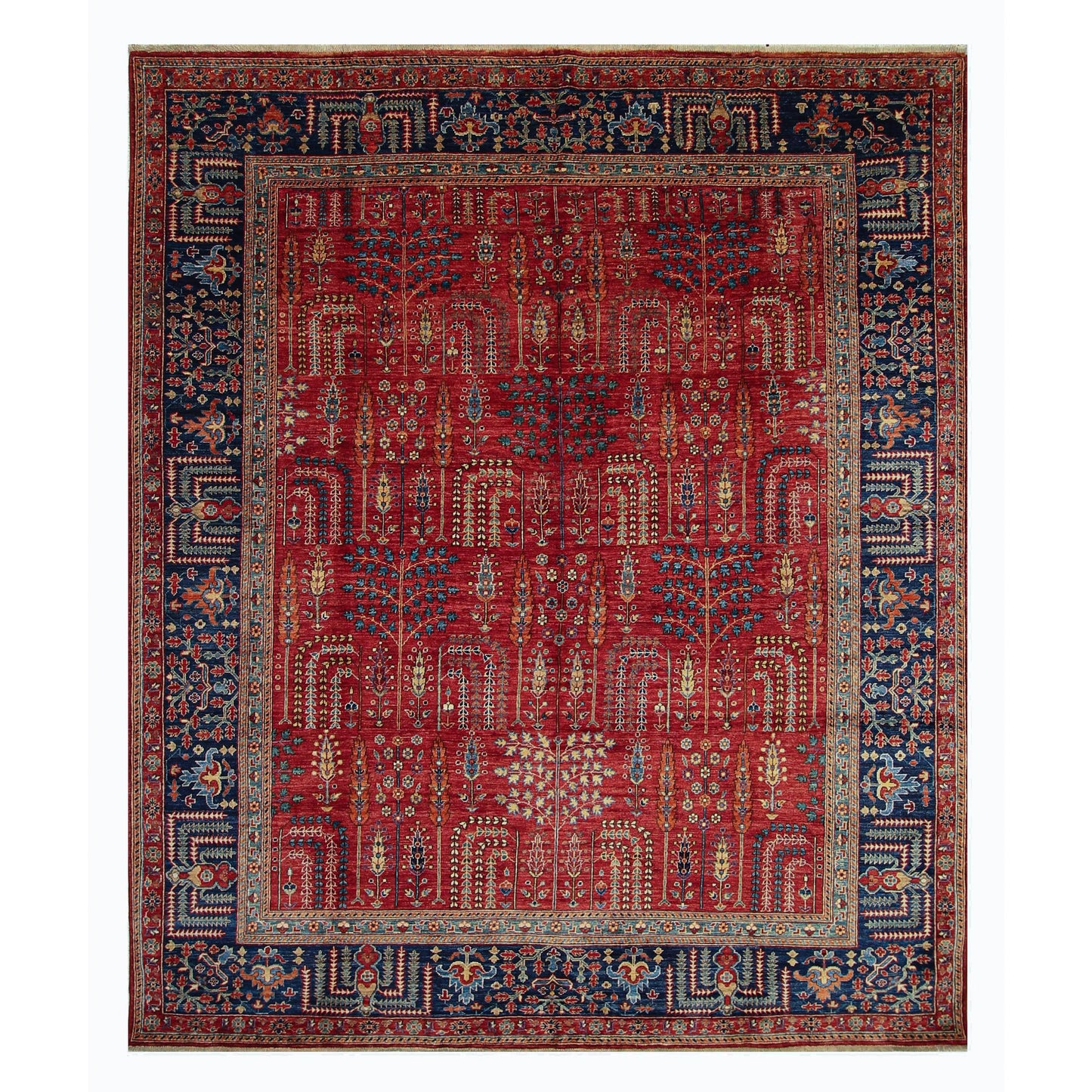 ARYANA ARYAN RED / BLUE 8' X 9'9"