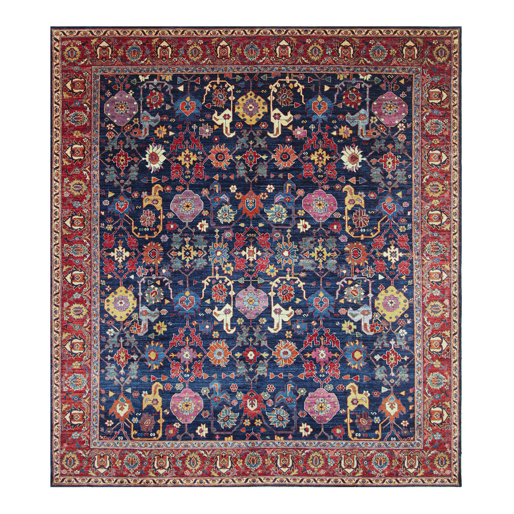 ARYANA ARYAN BLUE / RED 8'4" X 9'8"