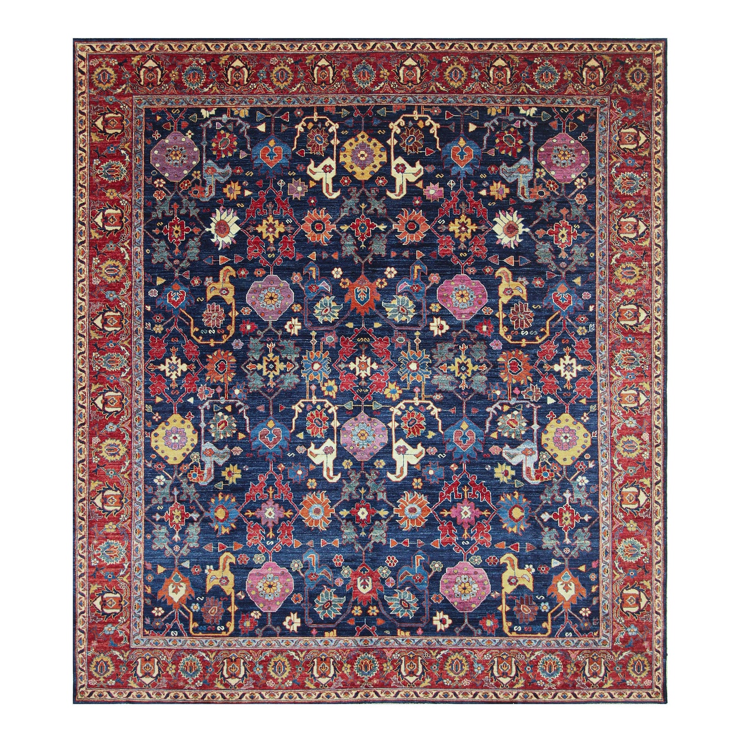ARYANA ARYAN BLUE / RED 8'4" X 9'8"