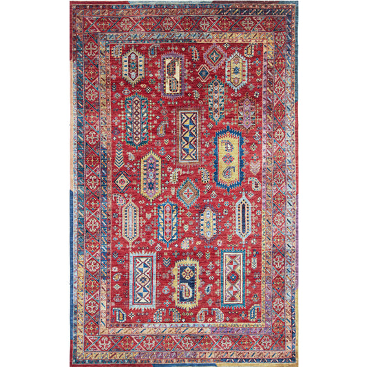 ARYANA ARYAN RED / MULTI 5'9" X 9'3"