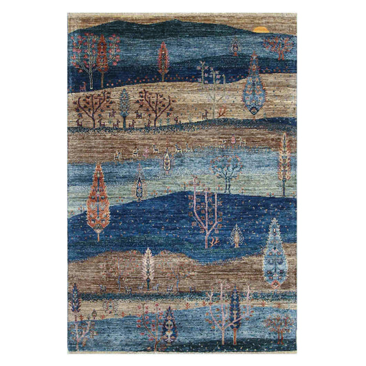 ARYANA GABEH BLUE / MULTI 3'11" X 5'10"