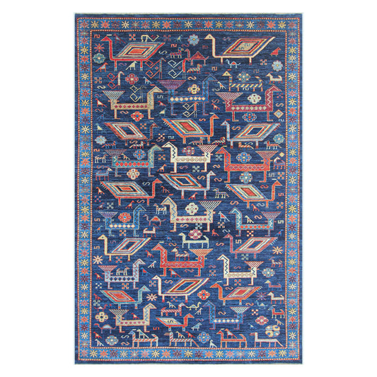 ARYANA ARYAN BLUE / MULTI 5'9" X 9'