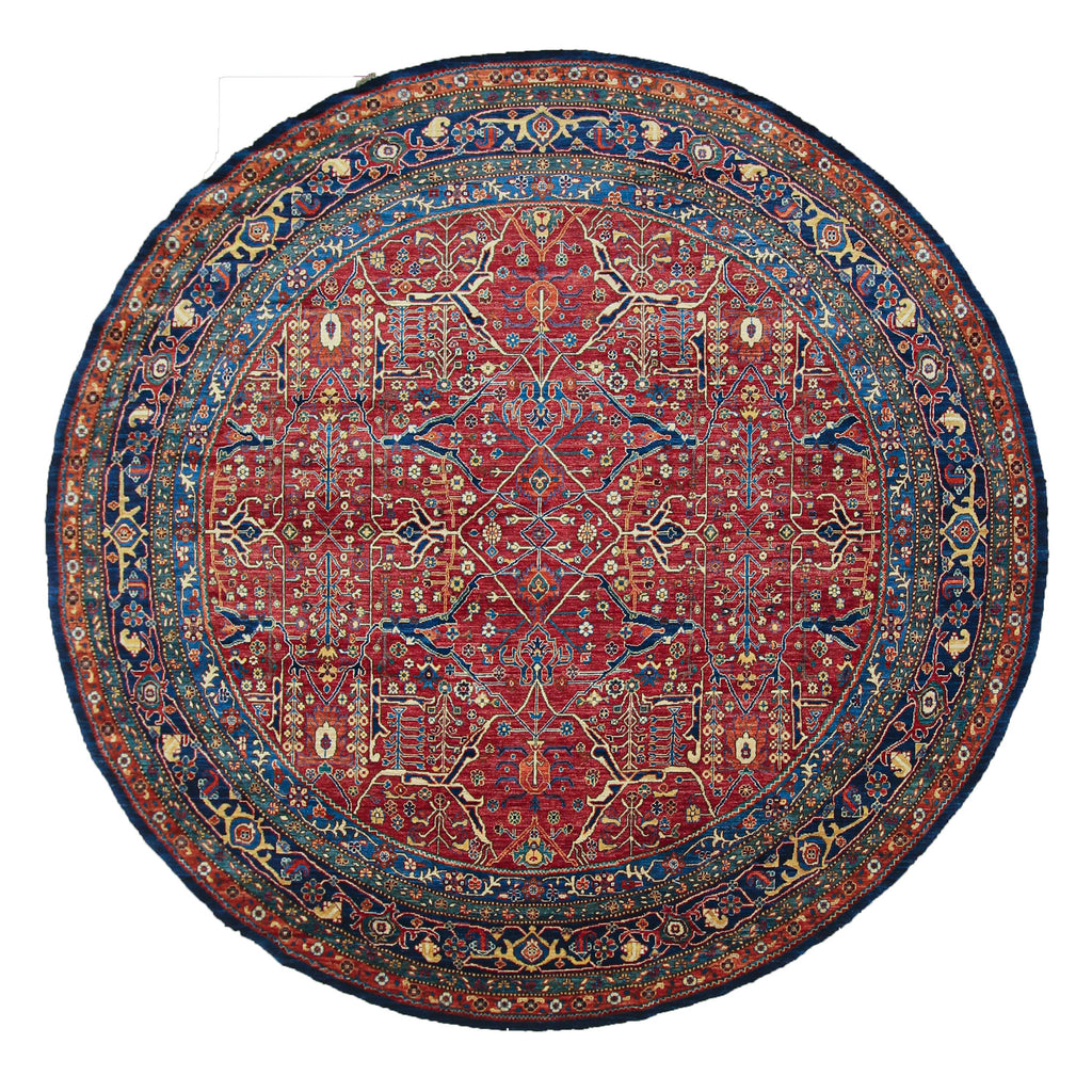 ARYANA SAMAR RED / BLUE 9'6" X 9'9"