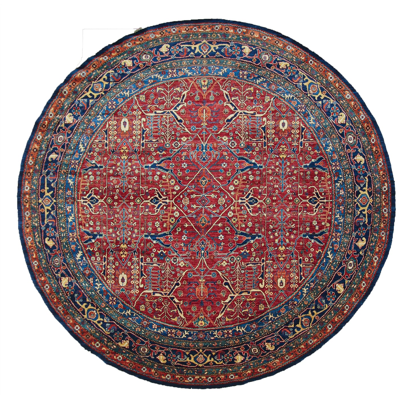ARYANA SAMAR RED / BLUE 9'6" X 9'9"