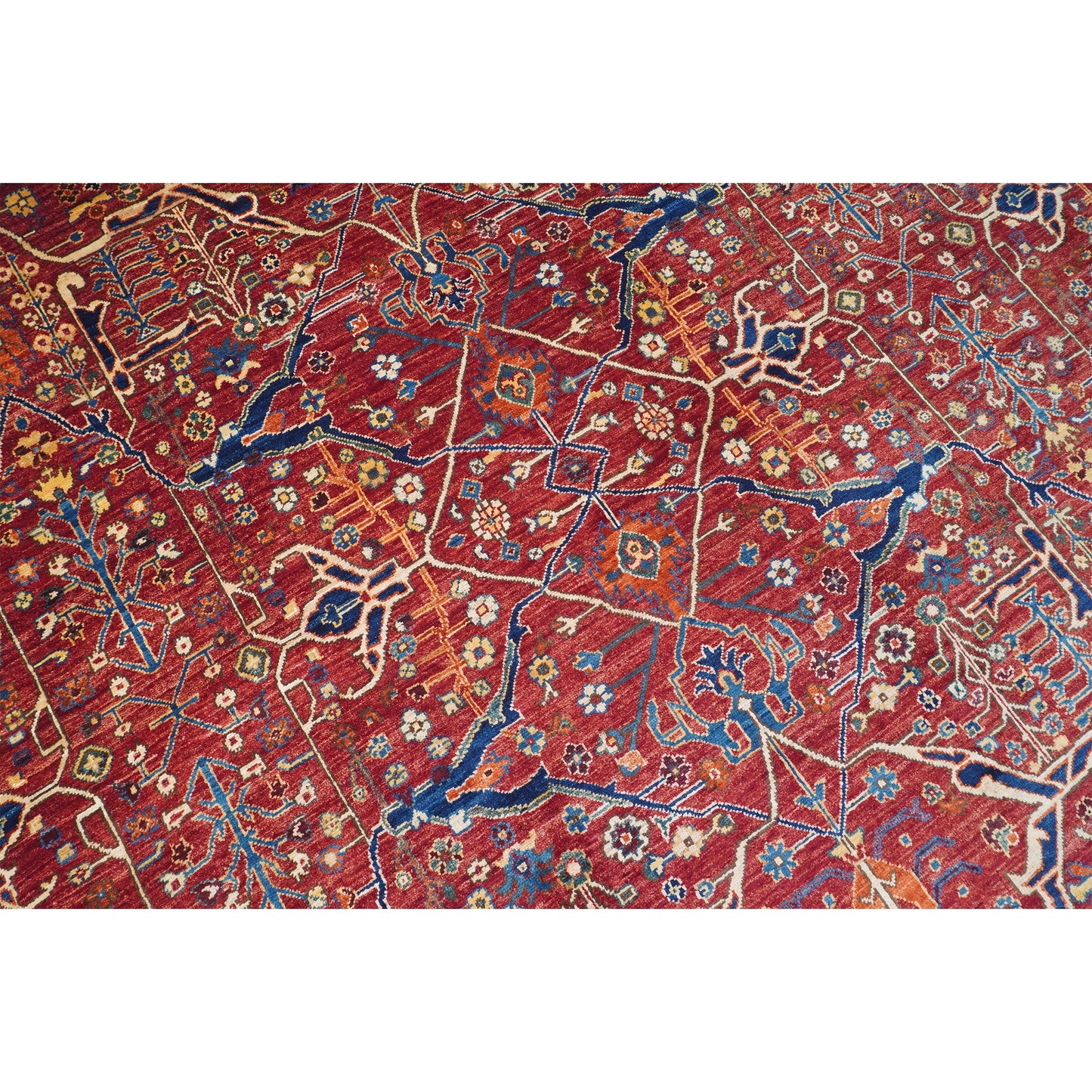 ARYANA SAMAR RED / BLUE 9'6" X 9'9"