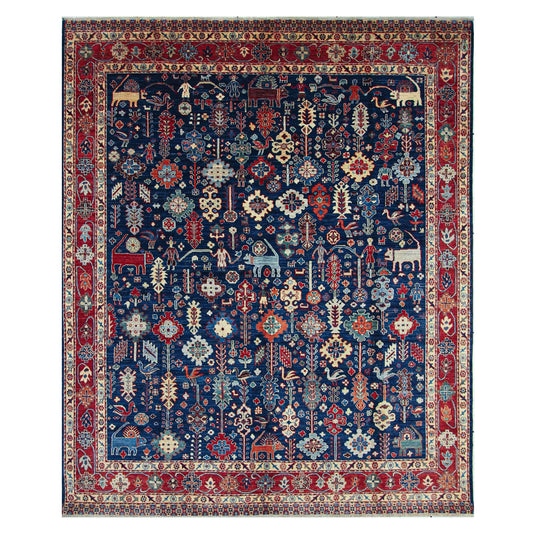 ARYANA ARYAN BLUE / RED 8'2" X 9'11"